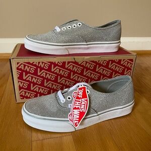 Vans Shimmer NWT in box silver size 8 women